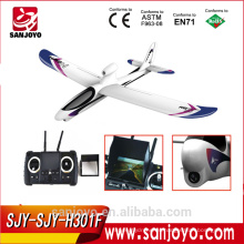 rc modelo de avión H301F 2.4G 4CH sky hawk rc aeroplano 4 canales FPV Transmisor Spy Video Crashproof